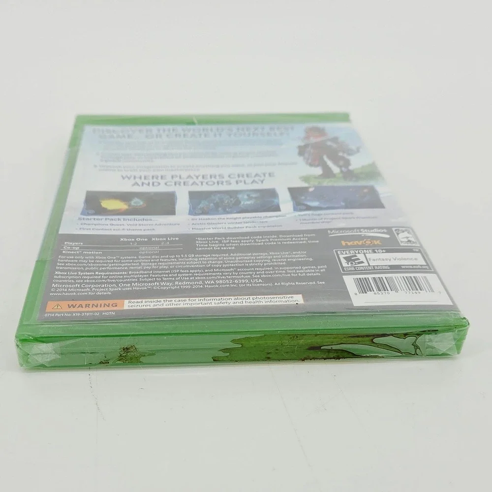 Project Spark Xbox One 2014 Microsoft Game Creation Sandbox New Sealed